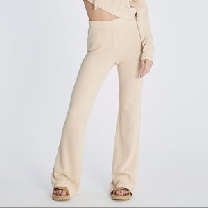 Wildfox Wide Leg Cora Pant in Wheat Size Small
